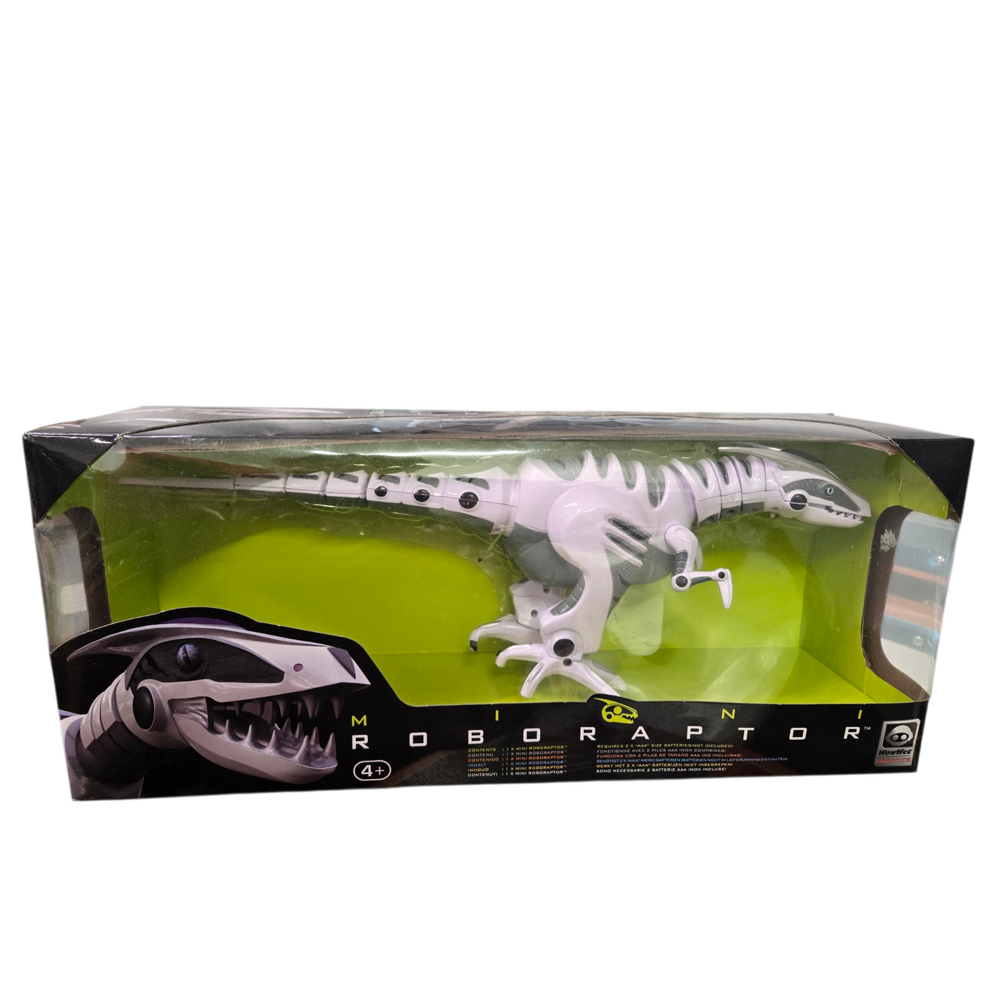 WowWee Mini Roboraptor - 14"  Robot Dinosaur - WALKS - RARE VERSION! NEW IN BOX!