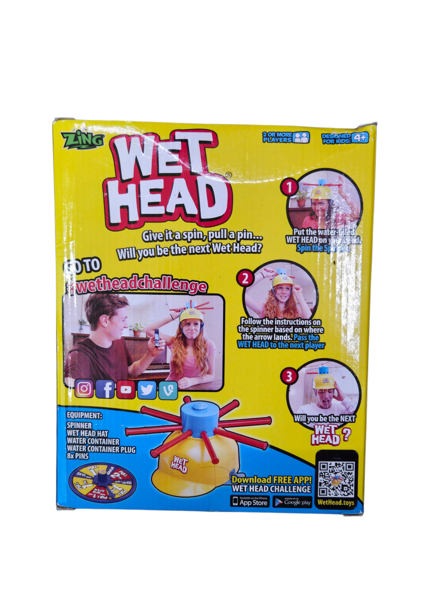 Wet Head Zing Water Roulette  Game Fun Family Party Game Kid Adult